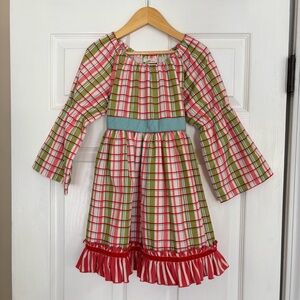 Matilda Jane Secret Fields Tied With a Bow Plaid Peasant Top, Size Girls 12
